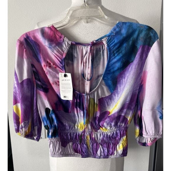 Desigual by Lacroix Christian Lacroix Crop Top Open Back New w Tags Size Medium - Picture 3 of 7